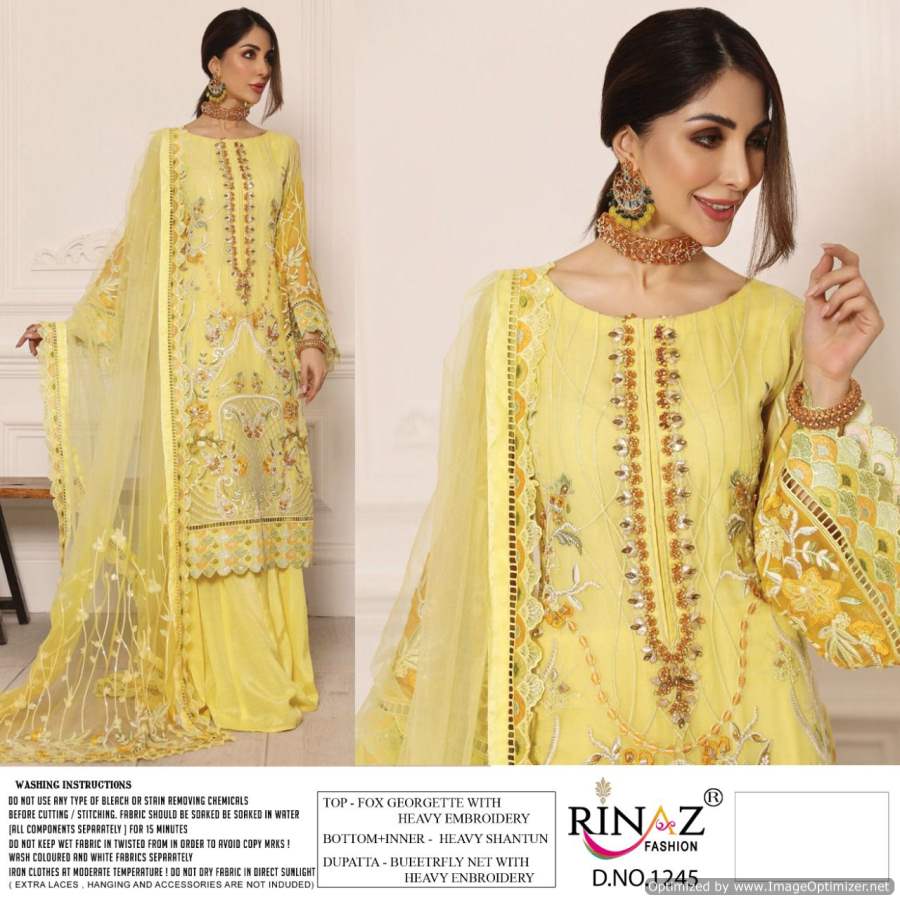 Rinaz Blockbuster Hitz 18 Georgette Festive Wear Heavy Pakistani Salwar Kameez Collection
